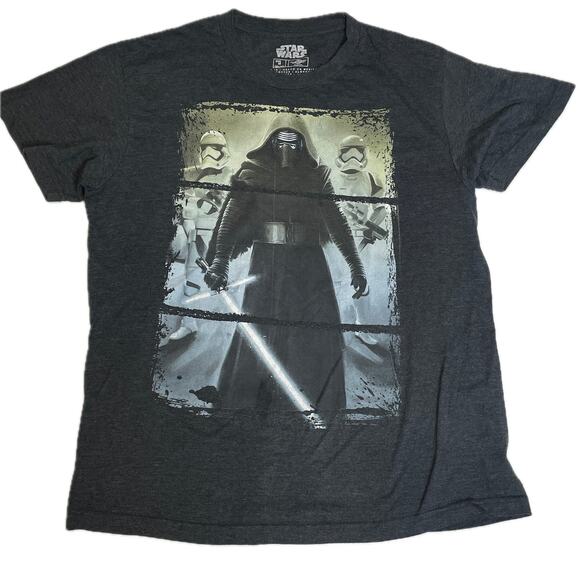 VTG Star Wars Mens Darth Vader Storm Troopers Short Sleeve T-Shirt Black, Medium - Picture 1 of 8